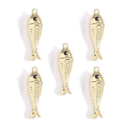1PCS Fish Charm for Jewelry Making Findings 8x26mm