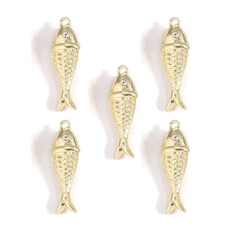 1PCS Fish Charm for Jewelry Making Findings 8x26mm