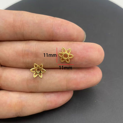 20PCS Different Flower Shape Cap for Jewelry Making Findings