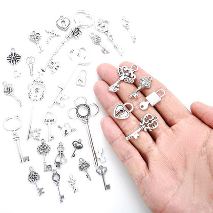 20PCS Keychain Set Charm for Jewelry Making Findings