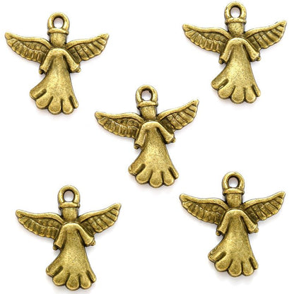 10PCS Angel Charm for Jewelry Making Findings 20x20mm