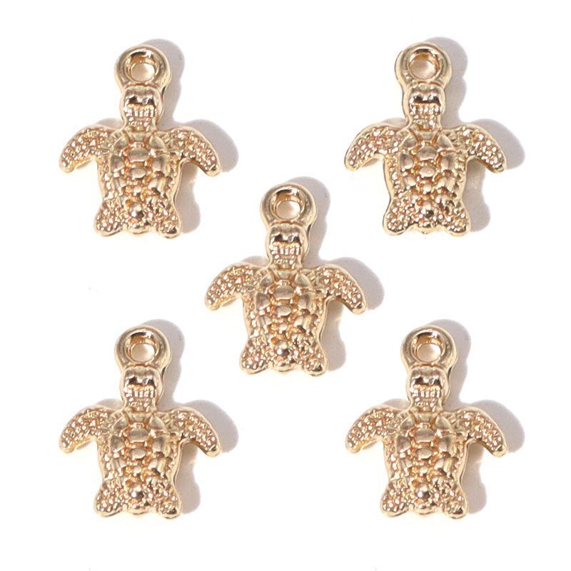 10PCS Sea Turtle Charm for Jewelry Making Findings 10x13mm