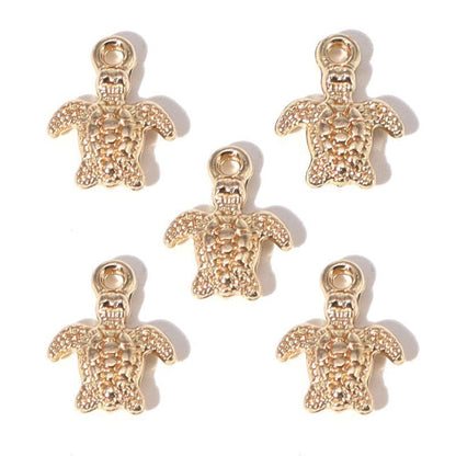10PCS Sea Turtle Charm for Jewelry Making Findings 10x13mm