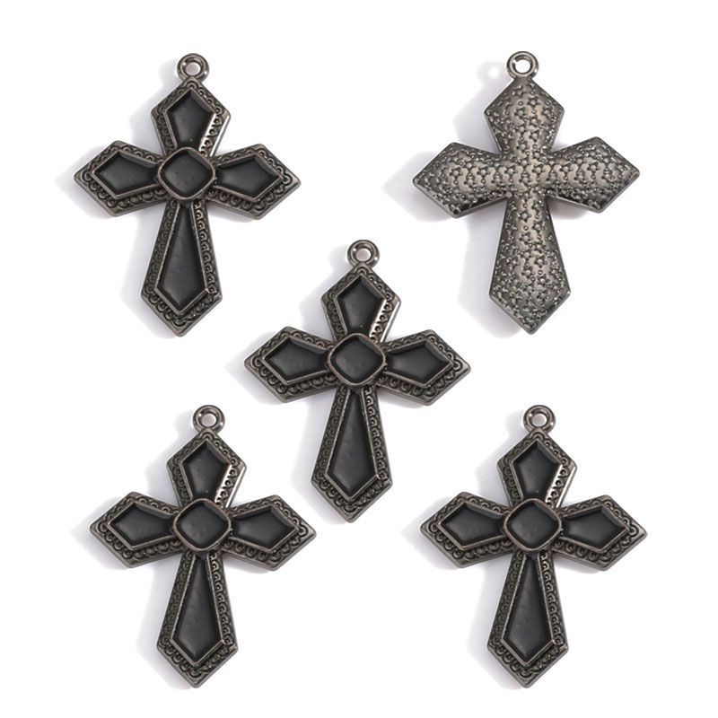 1PCS Cross Charm for Jewelry Making Findings 24x32mm