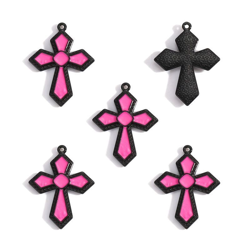 1PCS Cross Charm for Jewelry Making Findings 24x32mm