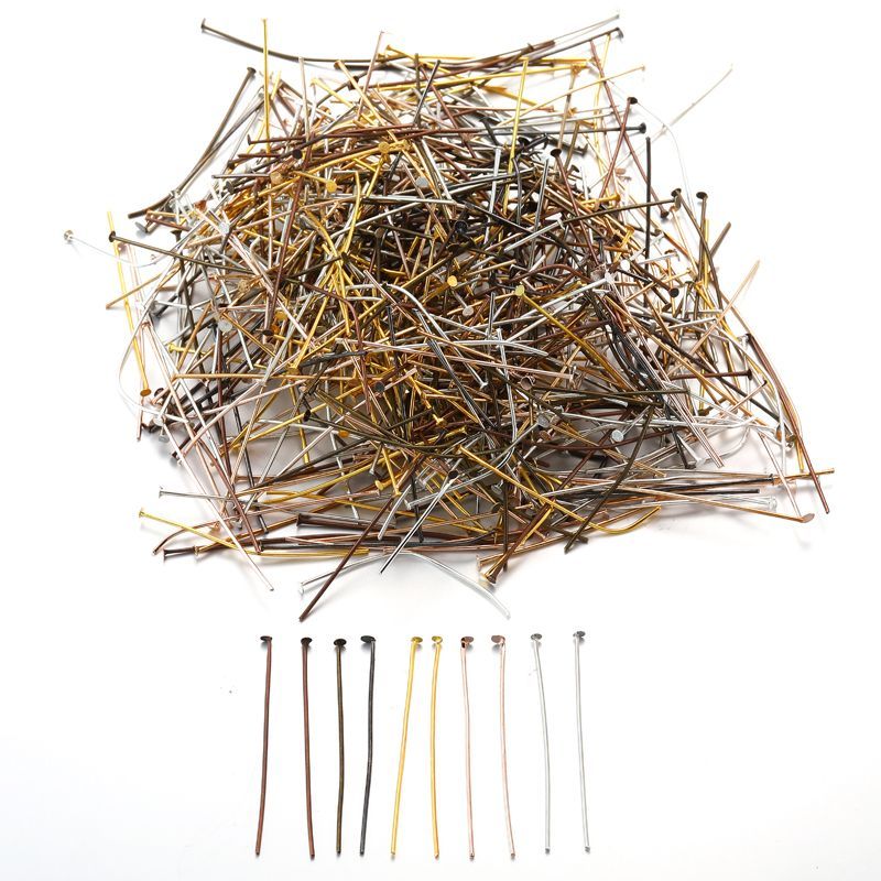 200PCS Flat Head Pin for Jewelry Making Findings