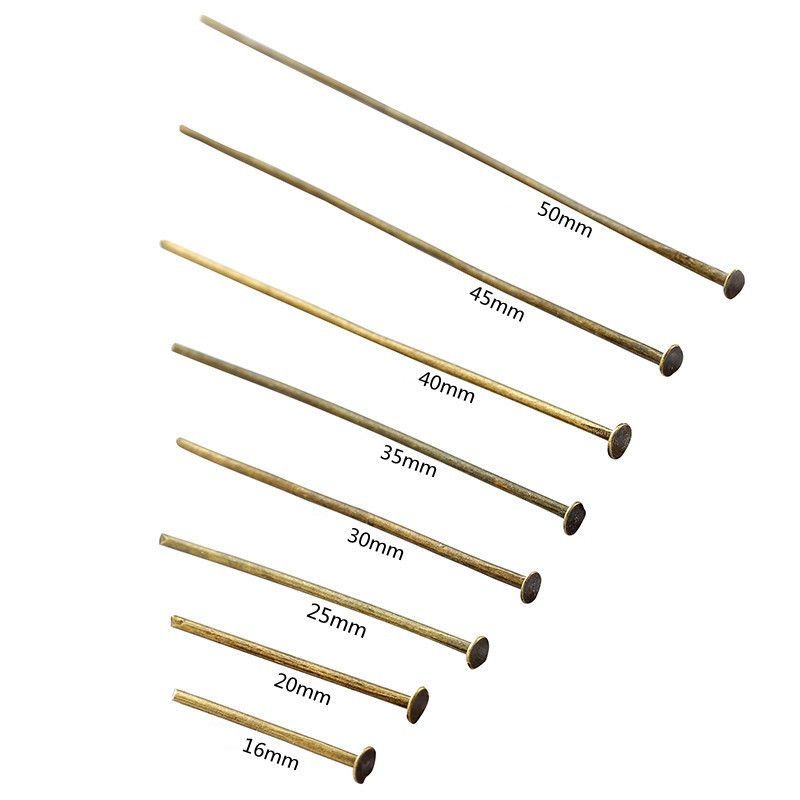 200PCS Flat Head Pin for Jewelry Making Findings