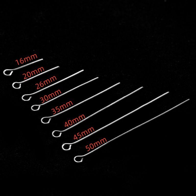 200PCS Open Eye Head Pin for Jewelry Making Findings