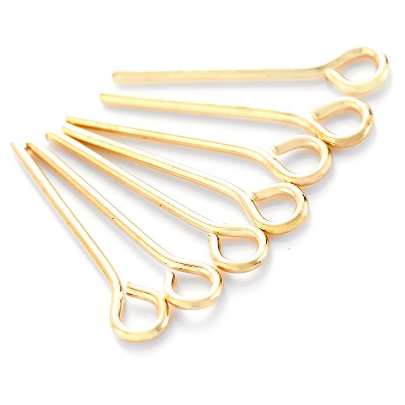 200PCS Open Eye Head Pin for Jewelry Making Findings