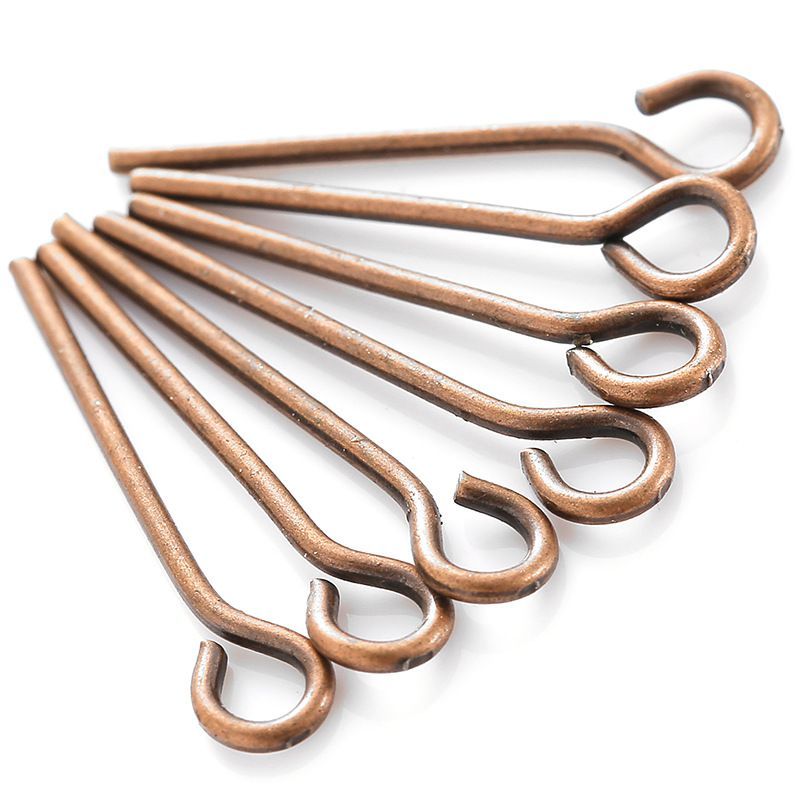 200PCS Open Eye Head Pin for Jewelry Making Findings