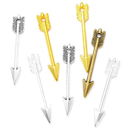 10PCS Arrow Charm for Jewelry Making Findings 5x30mm