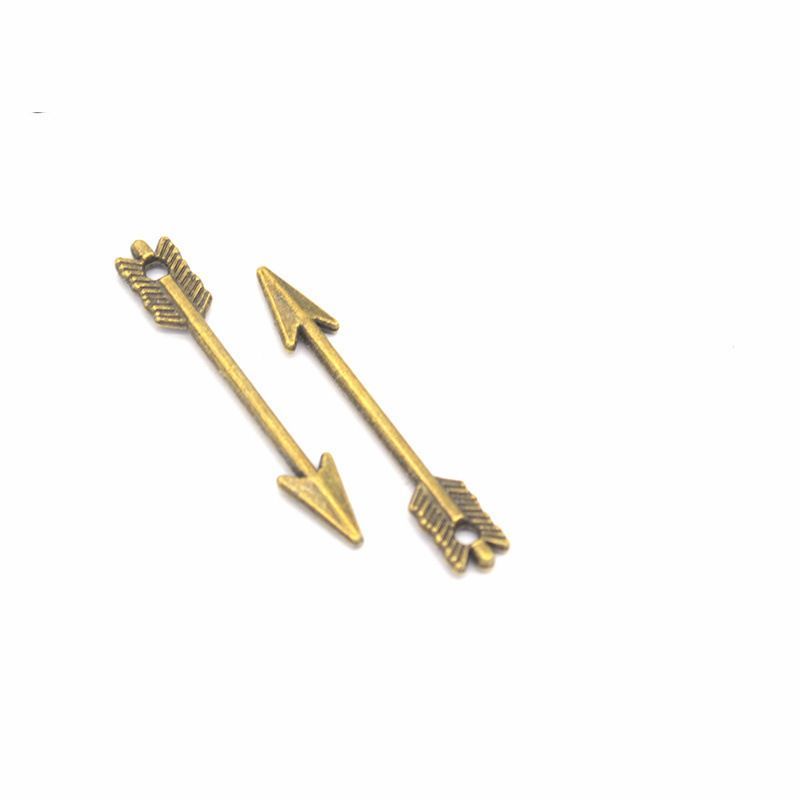 10PCS Arrow Charm for Jewelry Making Findings 5x30mm