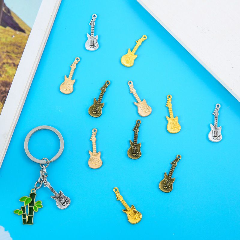 15PCS Guitar Charm for Jewelry Making Findings 11x31mm
