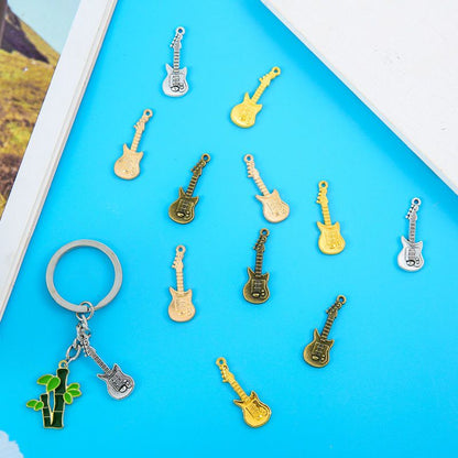 15PCS Guitar Charm for Jewelry Making Findings 11x31mm