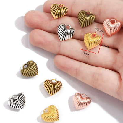 10PCS 3DLove Charm for Jewelry Making Findings 13x13mm