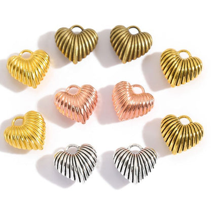 10PCS 3DLove Charm for Jewelry Making Findings 13x13mm