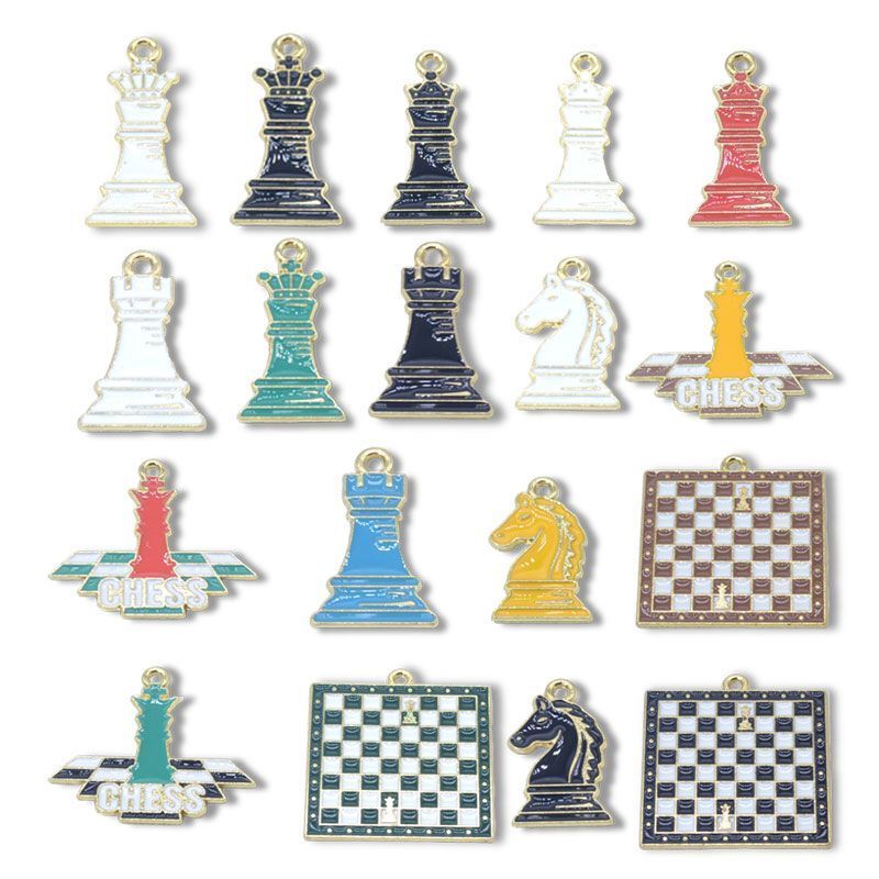 5PCS Chess Collection Charm for Jewelry Making Findings