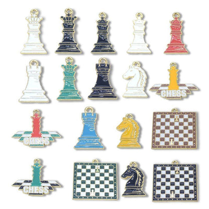 5PCS Chess Collection Charm for Jewelry Making Findings