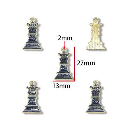 5PCS Chess Collection Charm for Jewelry Making Findings