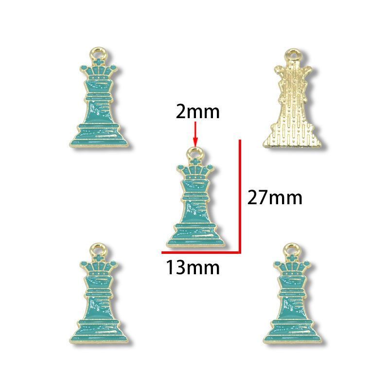 5PCS Chess Collection Charm for Jewelry Making Findings