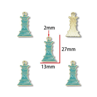 5PCS Chess Collection Charm for Jewelry Making Findings