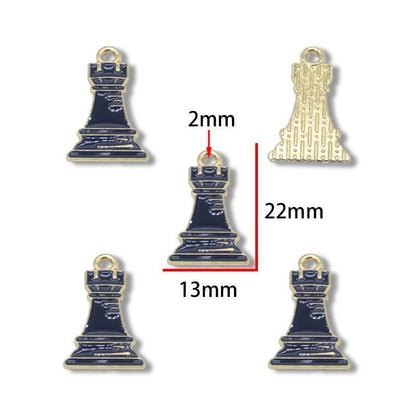 5PCS Chess Collection Charm for Jewelry Making Findings