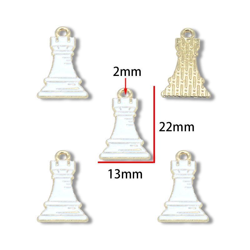 5PCS Chess Collection Charm for Jewelry Making Findings