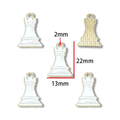 5PCS Chess Collection Charm for Jewelry Making Findings