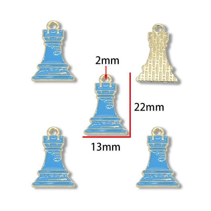 5PCS Chess Collection Charm for Jewelry Making Findings