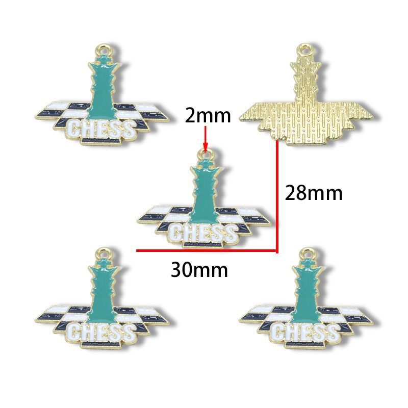 5PCS Chess Collection Charm for Jewelry Making Findings