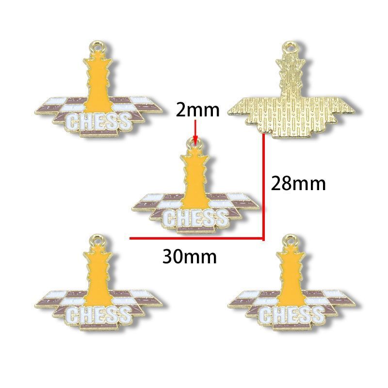 5PCS Chess Collection Charm for Jewelry Making Findings