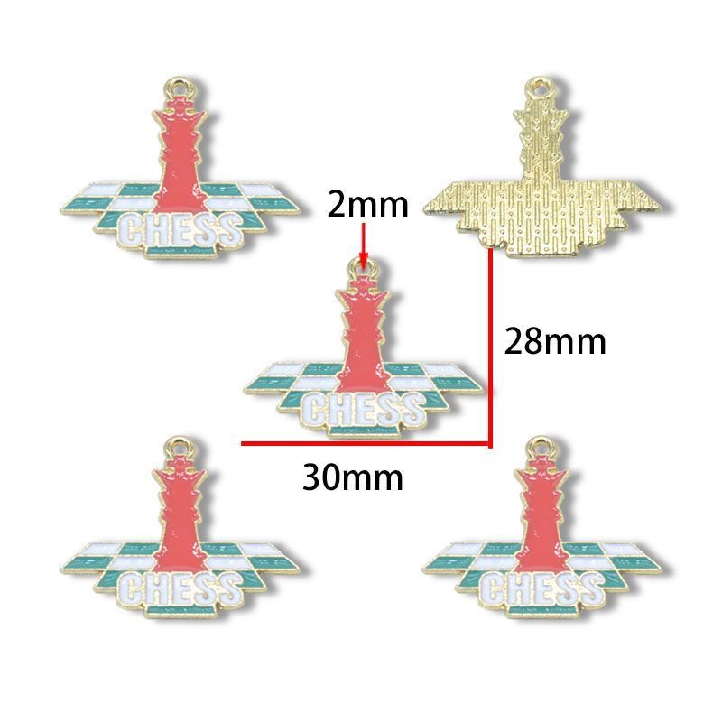 5PCS Chess Collection Charm for Jewelry Making Findings