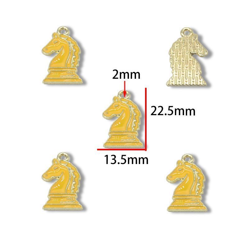 5PCS Chess Collection Charm for Jewelry Making Findings