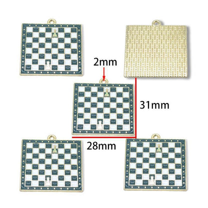 5PCS Chess Collection Charm for Jewelry Making Findings
