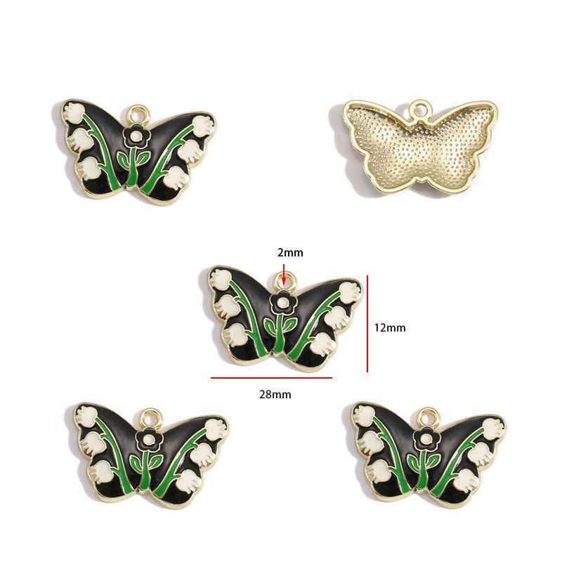 1PCS Colorful Butterfly Theme Charm for Jewelry Making Findings