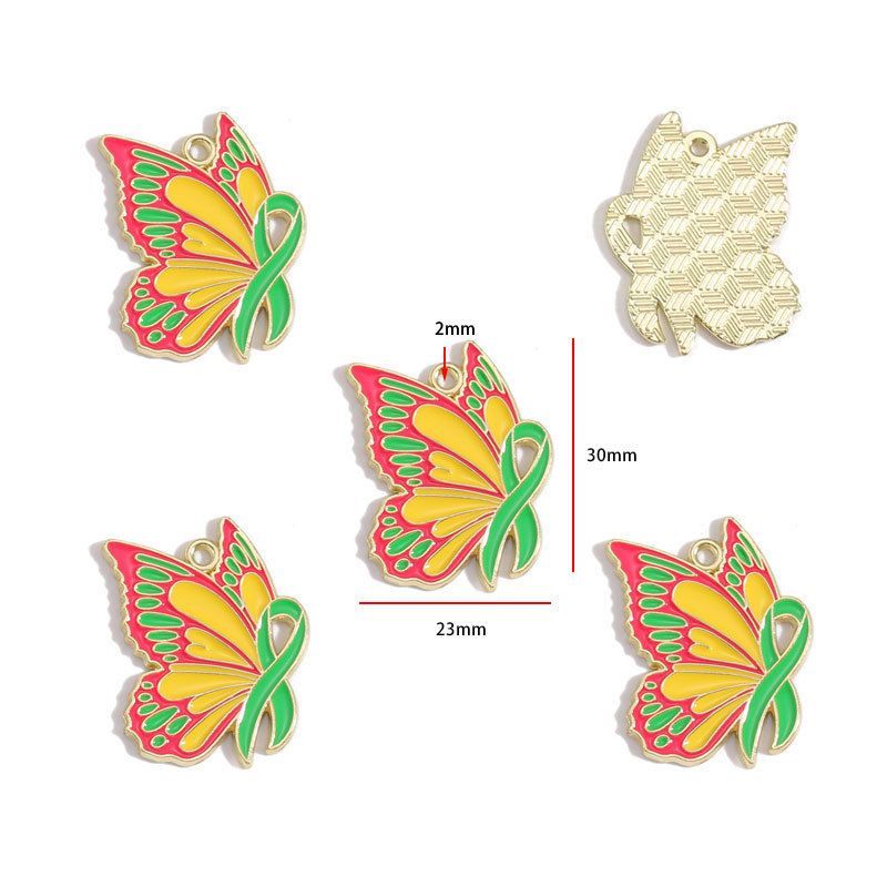 1PCS Colorful Butterfly Theme Charm for Jewelry Making Findings