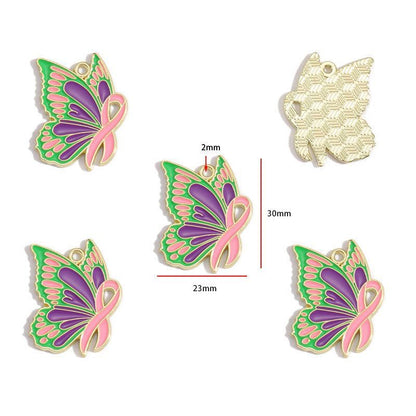 1PCS Colorful Butterfly Theme Charm for Jewelry Making Findings