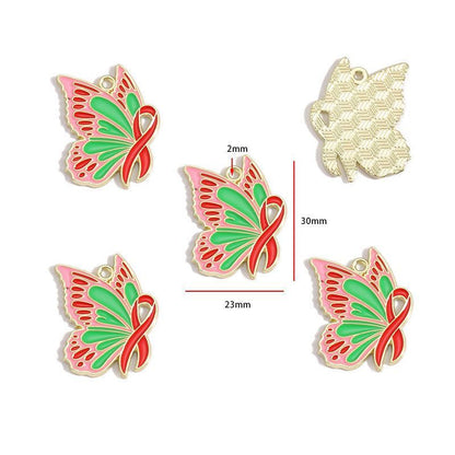1PCS Colorful Butterfly Theme Charm for Jewelry Making Findings