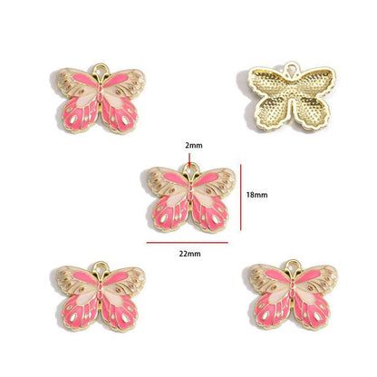 1PCS Colorful Butterfly Theme Charm for Jewelry Making Findings