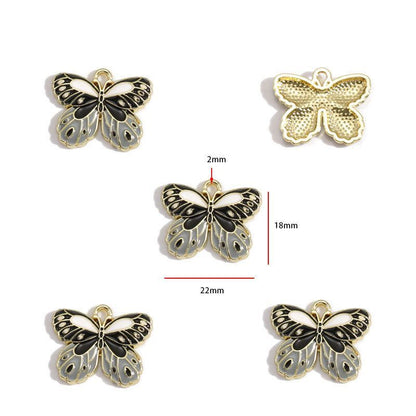1PCS Colorful Butterfly Theme Charm for Jewelry Making Findings