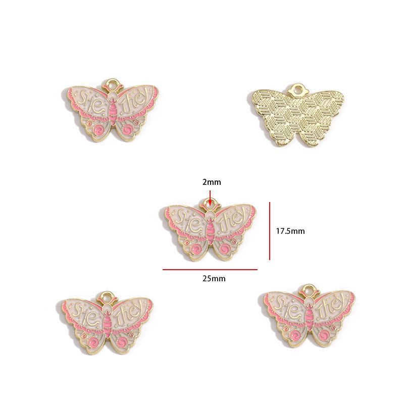 1PCS Colorful Butterfly Theme Charm for Jewelry Making Findings