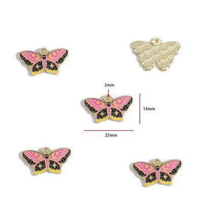 1PCS Colorful Butterfly Theme Charm for Jewelry Making Findings