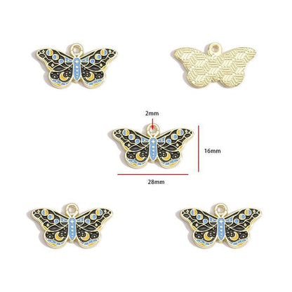 1PCS Colorful Butterfly Theme Charm for Jewelry Making Findings