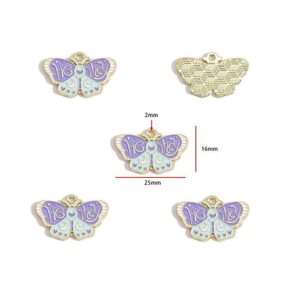 1PCS Colorful Butterfly Theme Charm for Jewelry Making Findings
