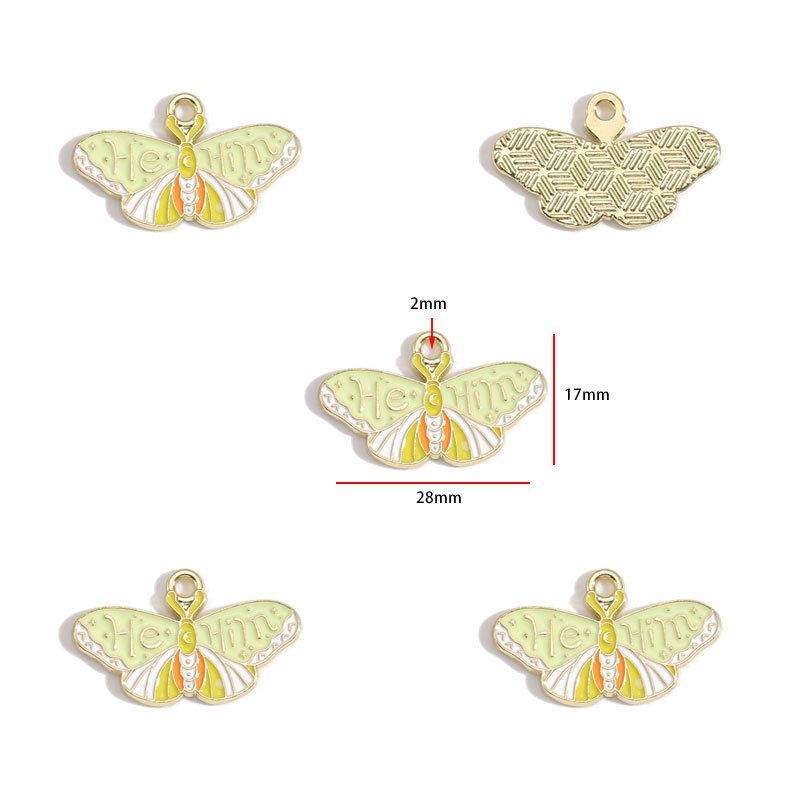 1PCS Colorful Butterfly Theme Charm for Jewelry Making Findings