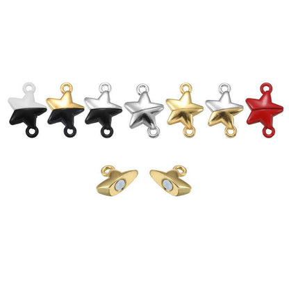 3PCS Magentic Star Clasps for Jewelry Making Findings 15x15mm