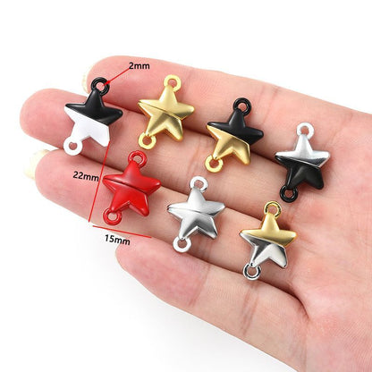3PCS Magentic Star Clasps for Jewelry Making Findings 15x15mm