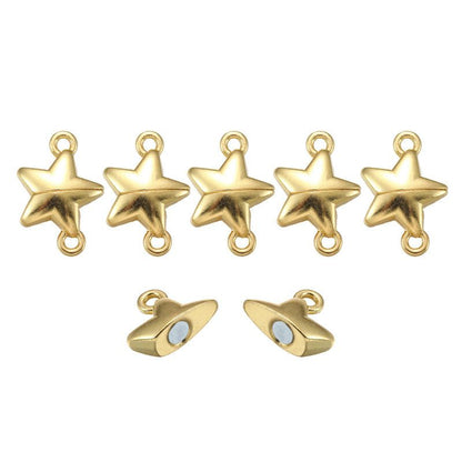 3PCS Magentic Star Clasps for Jewelry Making Findings 15x15mm