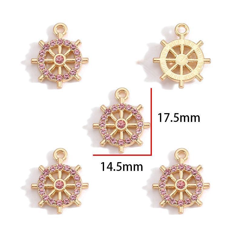 5PCS Colorful Sailor Theme Charm for Jewelry Making Findings