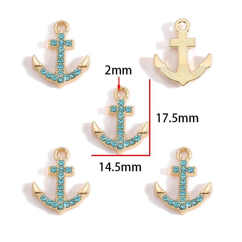 5PCS Colorful Sailor Theme Charm for Jewelry Making Findings